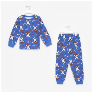 Пижама , размер 92, синий, голубой BONITO KIDS. Цвет: синий