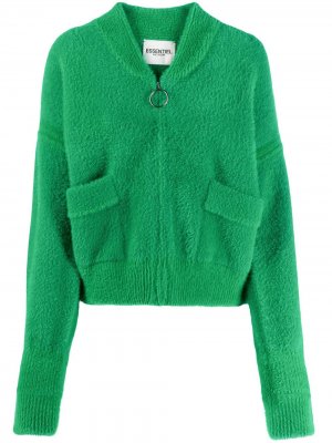 Флисовая куртка на молнии Essentiel Antwerp. Цвет: зеленый