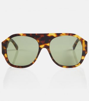 Солнцезащитные очки в крупной круглой оправе , зеленый Stella McCartney