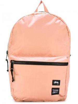 Рюкзак с контрастными молниями Stussy. Цвет: розовый и фиолетовый