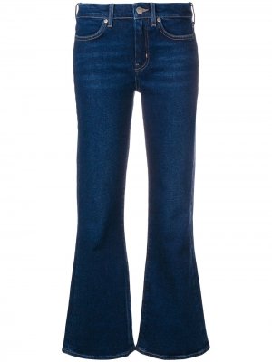 Расклешенные укороченные джинсы Mih Jeans. Цвет: синий