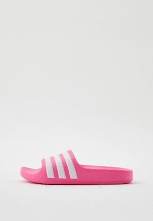 Сланцы adidas ADILETTE AQUA K. Цвет: розовый
