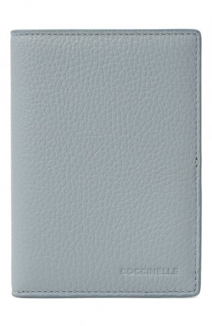 Кожаная обложка для паспорта Coccinelle. Цвет: голубой
