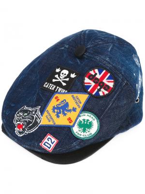 Джинсовая шляпа Hackney Dsquared2. Цвет: синий