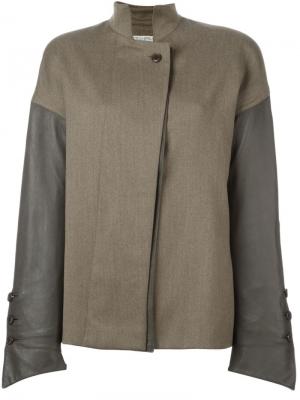 Куртка с панельным дизайном Gianfranco Ferré Pre-Owned. Цвет: коричневый