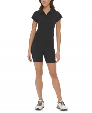 Женская балансирующая футболка-поло , черный DKNY