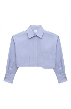 Укороченная рубашка Aspesi. Цвет: синий