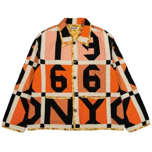 Куртка Letter Block Quilt 'Orange/Multicolor', оранжевый Bode