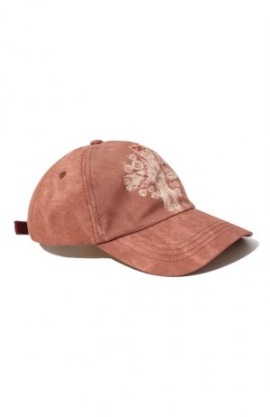 Хлопковая бейсболка Acne Studios. Цвет: розовый