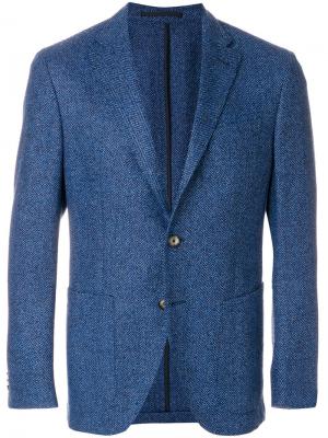 Классический пиджак Cantarelli. Цвет: синий
