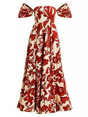Платье с короткими рукавами и принтом Odette , красный Mestiza New York