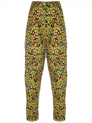 Укороченные брюки с абстрактным принтом Each X Other. Цвет: желтый