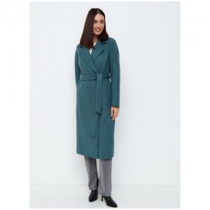 Пальто шерстяное 09, , размер 52, зеленый Giulia Rosetti. Цвет: зеленый