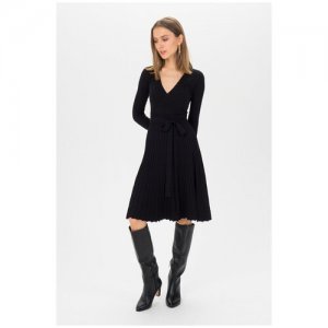 Платье с плиссированной юбкой T4F W4586.58 Черный 42 Tom Farr. Цвет: черный
