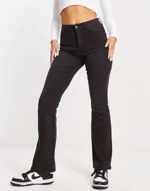 Темно-серые расклешенные джинсы с завышенной талией Tulga JDY