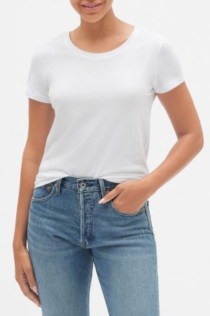 Любимая футболка с короткими рукавами и круглым вырезом Gap, белый GAP