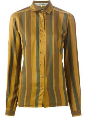 Полосатая блузка Jean Louis Scherrer Vintage. Цвет: зелёный