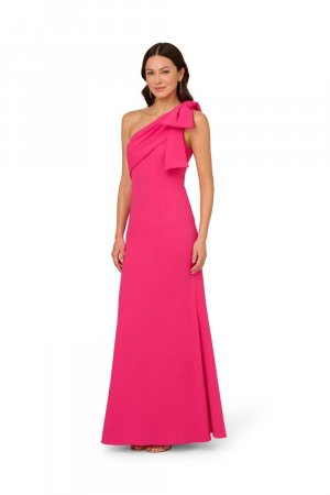 Длинное платье из эластичного крепа , розовый Adrianna Papell