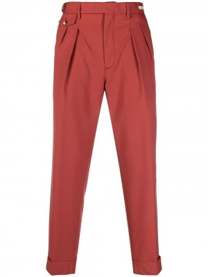 Укороченные брюки строгого кроя LUIGI BIANCHI MANTOVA. Цвет: оранжевый