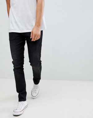 Черные выбеленные джинсы скинни -Черный Next