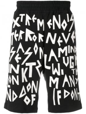 Спортивные брюки с принтом Letter KTZ. Цвет: черный