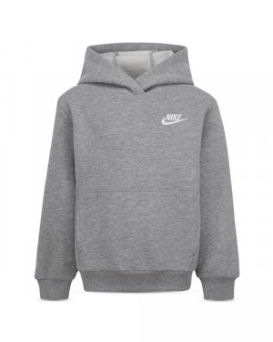 Флисовый пуловер с худи Club для мальчиков — Little Kid , цвет Gray Nike