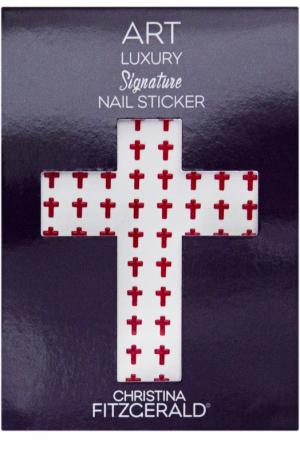 Наклейка для ногтей Красный крестик (96 шт) Christina Fitzgerald. Цвет: бесцветный