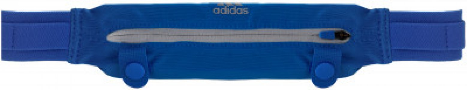 Сумка на пояс adidas Run Belt. Цвет: голубой