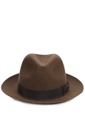 Шляпа шерстяная BORSALINO. Цвет: коричневый