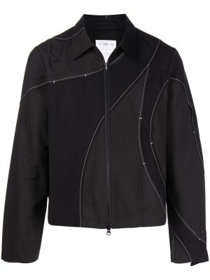 Куртка со вставками Post Archive Faction. Цвет: черный