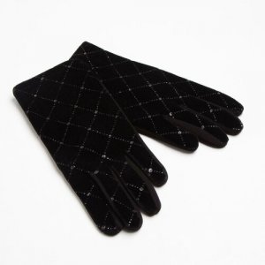 Перчатки , размер 23, черный Minaku. Цвет: черный