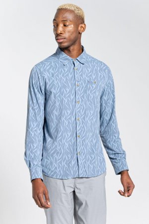 Рубашка с длинным рукавом 'NosiLife Pinyon' для борьбы запахом , синий Craghoppers