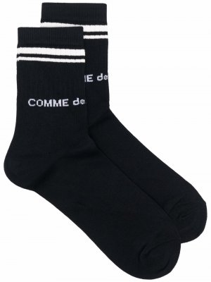 Носки с логотипом Comme Des Garçons Homme Plus. Цвет: черный