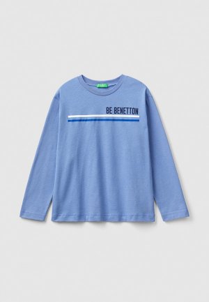 Лонгслив United Colors of Benetton. Цвет: голубой