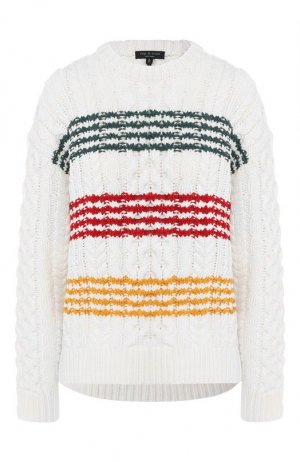 Шерстяной пуловер Rag&Bone. Цвет: бежевый