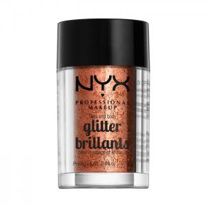 Макияж Блестки Face and Body Glitter 04 (Цвет Copper variant_hex_name A95338) NYX Professional Makeup. Цвет: 04 copper