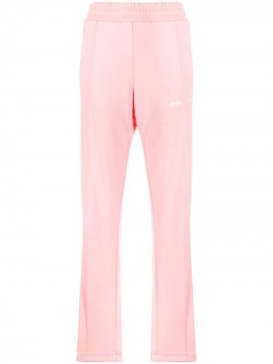 Спортивные брюки с логотипом Palm Angels. Цвет: розовый