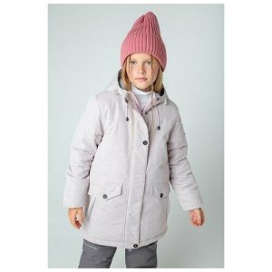 Куртка , размер 140-146, бежевый, розовый crockid. Цвет: бирюзовый