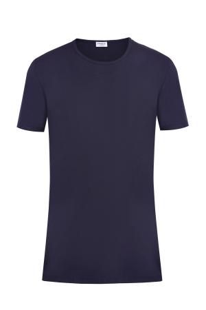 Базовая футболка из гладкого эластичного хлопка ZIMMERLI. Цвет: синий