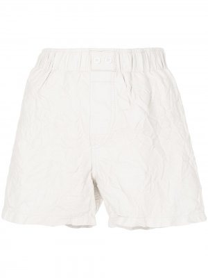 Crinkled-effect leather shorts Zadig&Voltaire. Цвет: серый