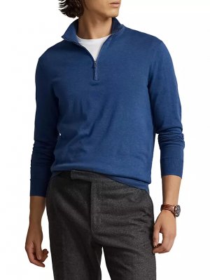 Пуловер с полумолнией , синий Polo Ralph Lauren