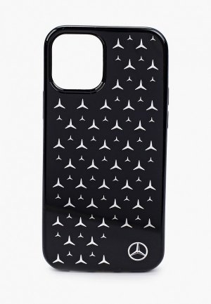 Чехол для iPhone Mercedes-Benz 12/12 Pro (6.1), PC/TPU Silver Stars Black. Цвет: черный