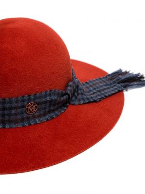 Шляпа с повязкой Maison Michel. Цвет: оранжевый
