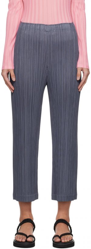Серые брюки с утолщенным низом 1 , цвет Gray Pleats Please Issey Miyake