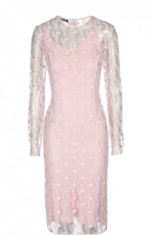 Платье Jonathan Saunders. Цвет: светло-розовый