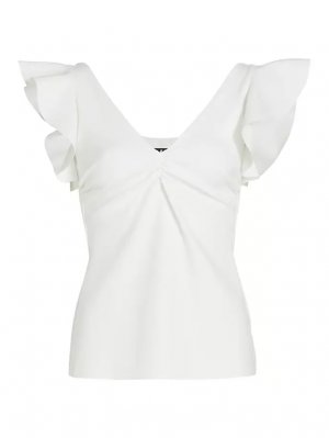 Компактная блузка из джерси Walido с рюшами , белый Chiara Boni La Petite Robe