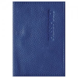 Обложка для паспорта Промо, натуральная кожа, синий (254230) OfficeSpace