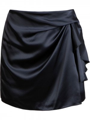 Юбка мини с складками Michelle Mason. Цвет: синий