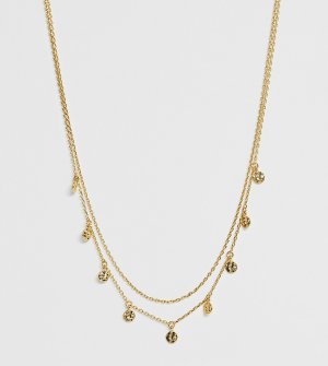 Позолоченное ожерелье с подвесками -Золотой Astrid & Miyu