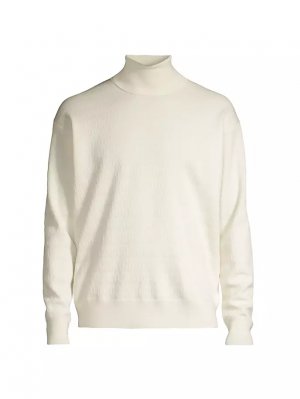 Шерстяной свитер с воротником и монограммой , цвет bone Bally